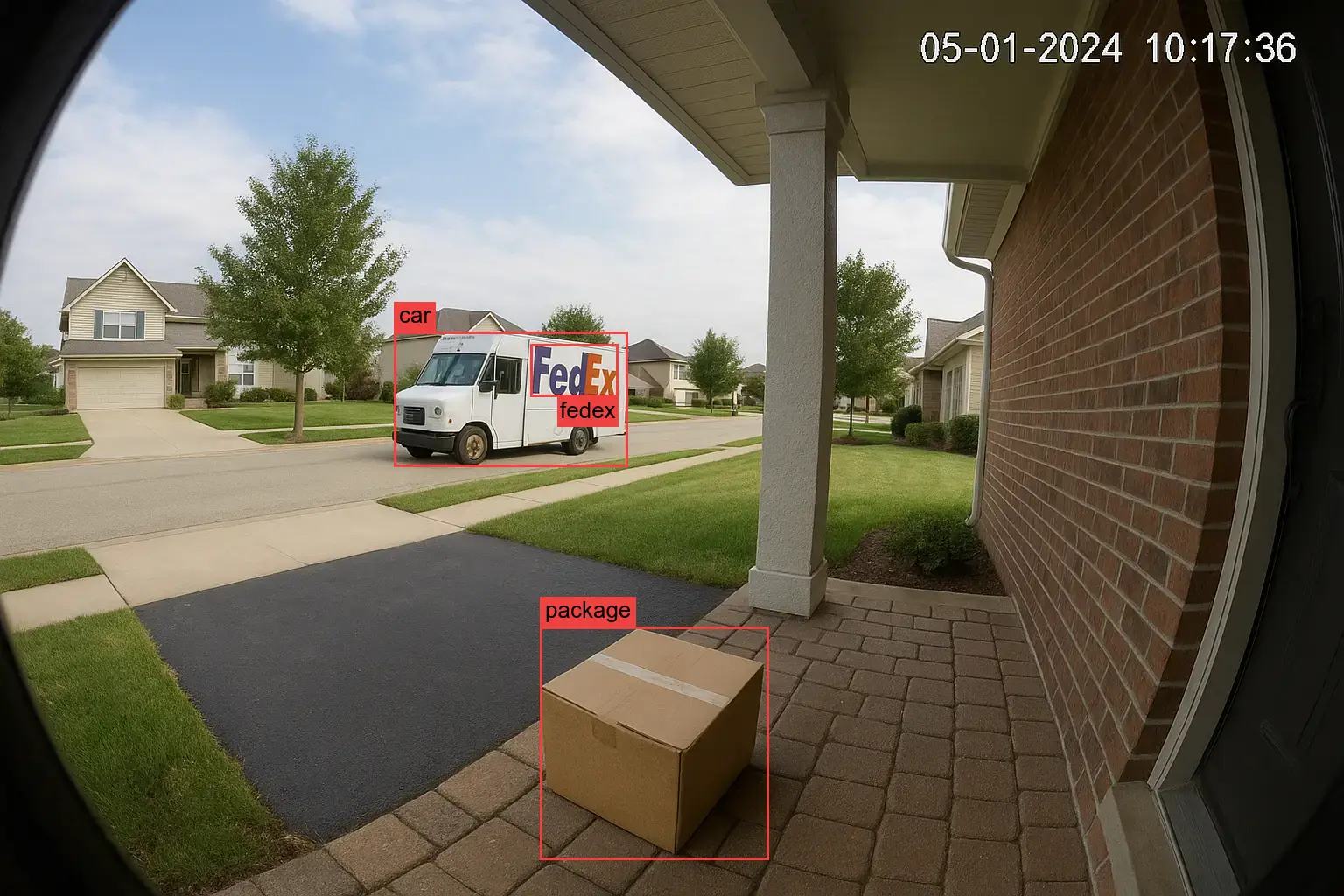 Fedex delivery with package